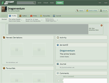 Tablet Screenshot of dragonventure.deviantart.com