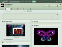Tablet Screenshot of nicolebarker.deviantart.com