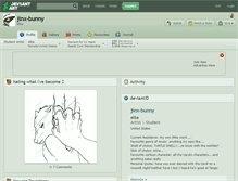 Tablet Screenshot of jinx-bunny.deviantart.com