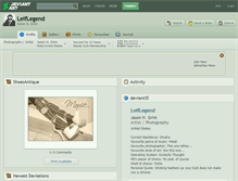 Tablet Screenshot of leiflegend.deviantart.com