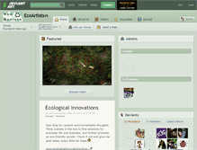 Tablet Screenshot of ecoartists.deviantart.com