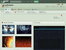 Tablet Screenshot of moifontaine.deviantart.com
