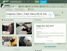 Tablet Screenshot of anatta.deviantart.com