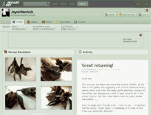 Tablet Screenshot of joysewanlock.deviantart.com
