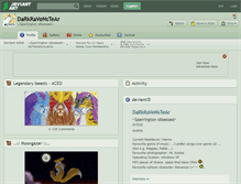Tablet Screenshot of darkravenstear.deviantart.com