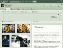Tablet Screenshot of kashtapeine.deviantart.com