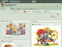 Tablet Screenshot of elhombredearena.deviantart.com