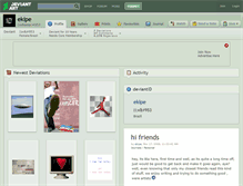 Tablet Screenshot of ekipe.deviantart.com