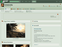 Tablet Screenshot of iromanovsky.deviantart.com