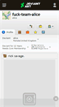 Mobile Screenshot of fuck-team-alice.deviantart.com