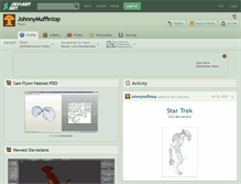 Tablet Screenshot of johnnymuffintop.deviantart.com