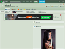 Tablet Screenshot of animantx.deviantart.com