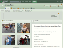 Tablet Screenshot of jameslehane.deviantart.com