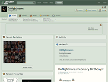 Tablet Screenshot of danightmares.deviantart.com