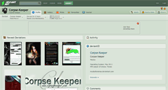 Desktop Screenshot of corpse-keeper.deviantart.com
