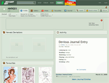 Tablet Screenshot of hh9001.deviantart.com
