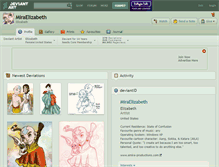 Tablet Screenshot of miraelizabeth.deviantart.com