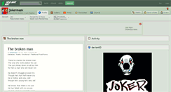 Desktop Screenshot of jokermask.deviantart.com