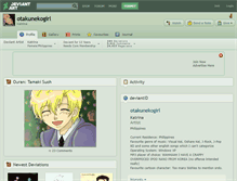 Tablet Screenshot of otakunekogirl.deviantart.com