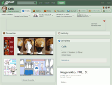 Tablet Screenshot of calik.deviantart.com