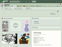 Tablet Screenshot of gnome7.deviantart.com