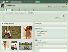 Tablet Screenshot of crazy-bitchezzz.deviantart.com