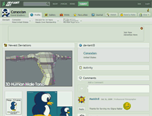 Tablet Screenshot of conexion.deviantart.com