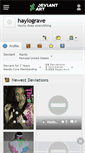 Mobile Screenshot of haylograve.deviantart.com