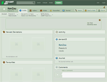 Tablet Screenshot of kenzou.deviantart.com