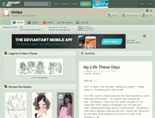 Tablet Screenshot of aimiya.deviantart.com