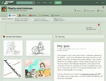Tablet Screenshot of pikachu-and-umbreon.deviantart.com
