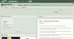 Desktop Screenshot of maxwellevans.deviantart.com