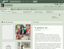 Tablet Screenshot of korsithkoris.deviantart.com