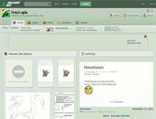 Tablet Screenshot of graylugia.deviantart.com