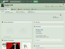 Tablet Screenshot of hudson-248.deviantart.com