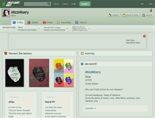 Tablet Screenshot of mizzmisery.deviantart.com