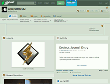 Tablet Screenshot of andrestorres12.deviantart.com