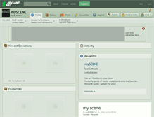 Tablet Screenshot of myscene.deviantart.com