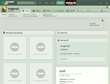 Tablet Screenshot of longinus0.deviantart.com