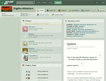 Tablet Screenshot of jingdou-missions.deviantart.com