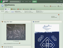 Tablet Screenshot of nekohimeanny.deviantart.com