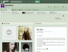 Tablet Screenshot of hannasteen.deviantart.com