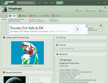 Tablet Screenshot of 1wngdangel.deviantart.com