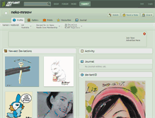 Tablet Screenshot of neko-mreow.deviantart.com