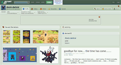 Desktop Screenshot of doom-darkrai.deviantart.com