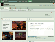 Tablet Screenshot of denkrios.deviantart.com