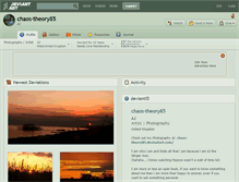 Tablet Screenshot of chaos-theory85.deviantart.com