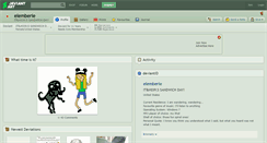 Desktop Screenshot of elemberie.deviantart.com