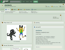 Tablet Screenshot of elemberie.deviantart.com