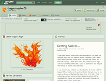 Tablet Screenshot of dragon-master09.deviantart.com